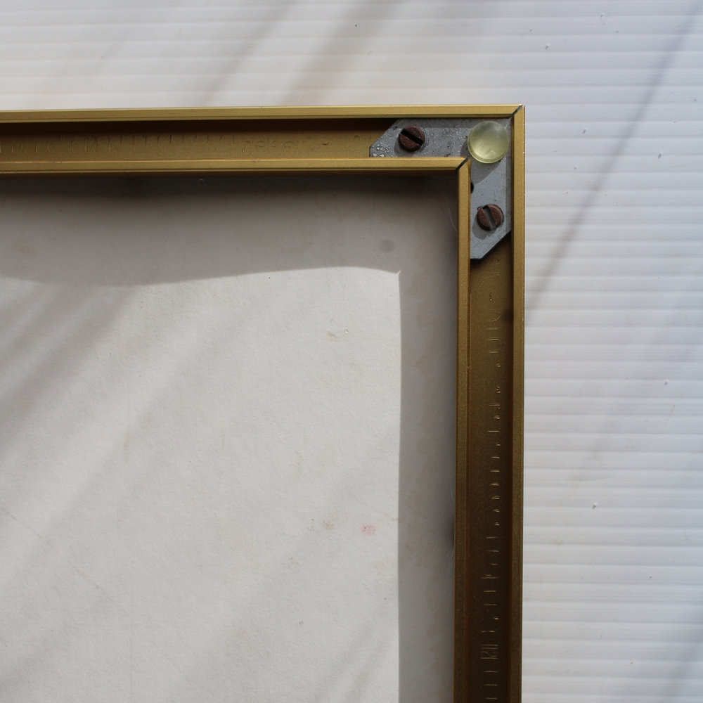 Vintage Spring Floral Cross-Stitch Art in Gold Frame - Picture 8 of 10